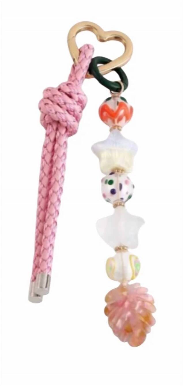 NEW MACRAE & CO women's starry bag charm in pink